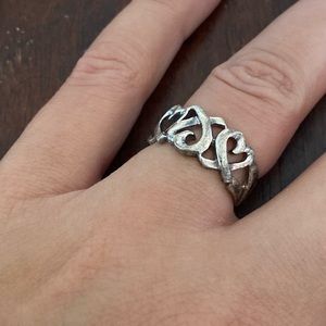 Tiffany Open Heart ring size 5.5